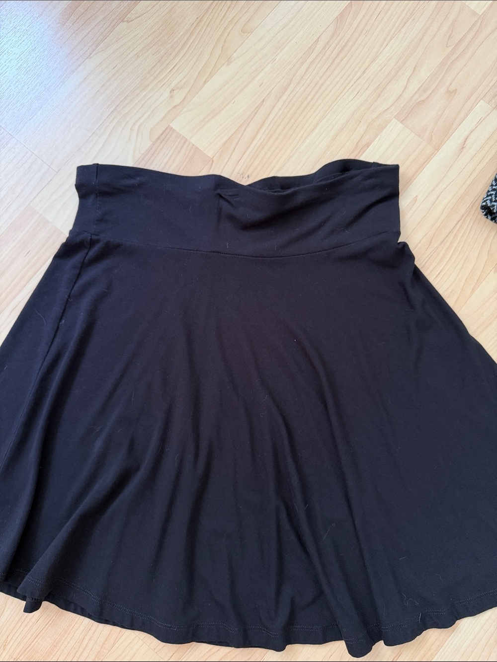 H&M Black Flared Women's Skirt elastic waist med